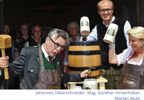 Johannes Silberschneider, Mag. Günther Hinterholzer, Marlies Muhr